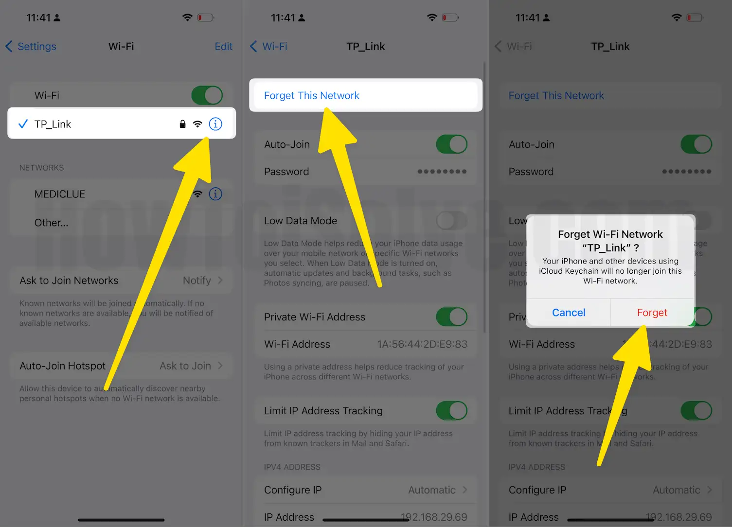 Forgot WiFi Network on iPhone - Reset