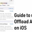 offload apps on iPhone and iPad