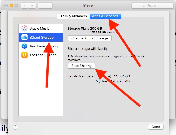 15 Stop Sharing or Disable Sharing in Family Sharing on Mac