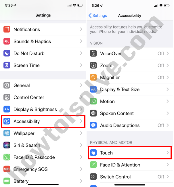 Assistive Touch iOS 13