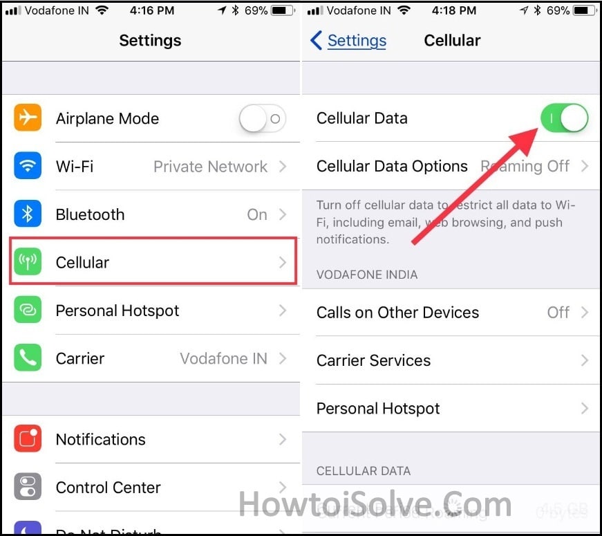 iOS 12 Cellular Data Not Working iPhone XS Max/XS/XR/X/8/7 ...