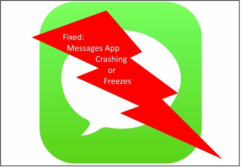 iPhone X Message App keeps crashing