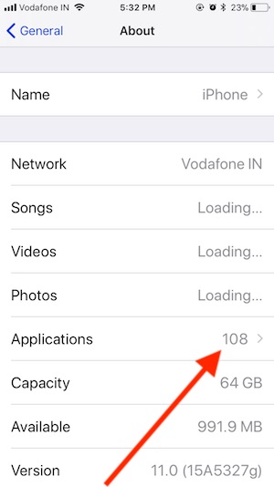 2 Applications in iPhone Settings