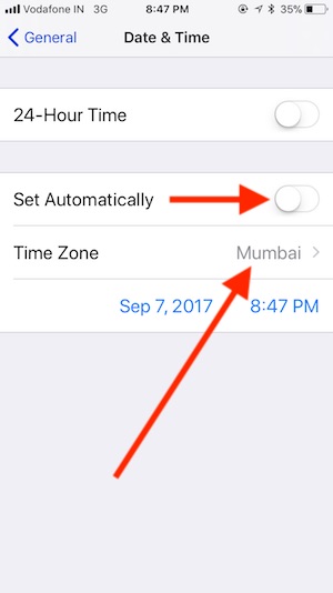 4 Settings for Data and Time on iPhone in iOS 11