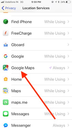 5 Google Maps app settings in location service