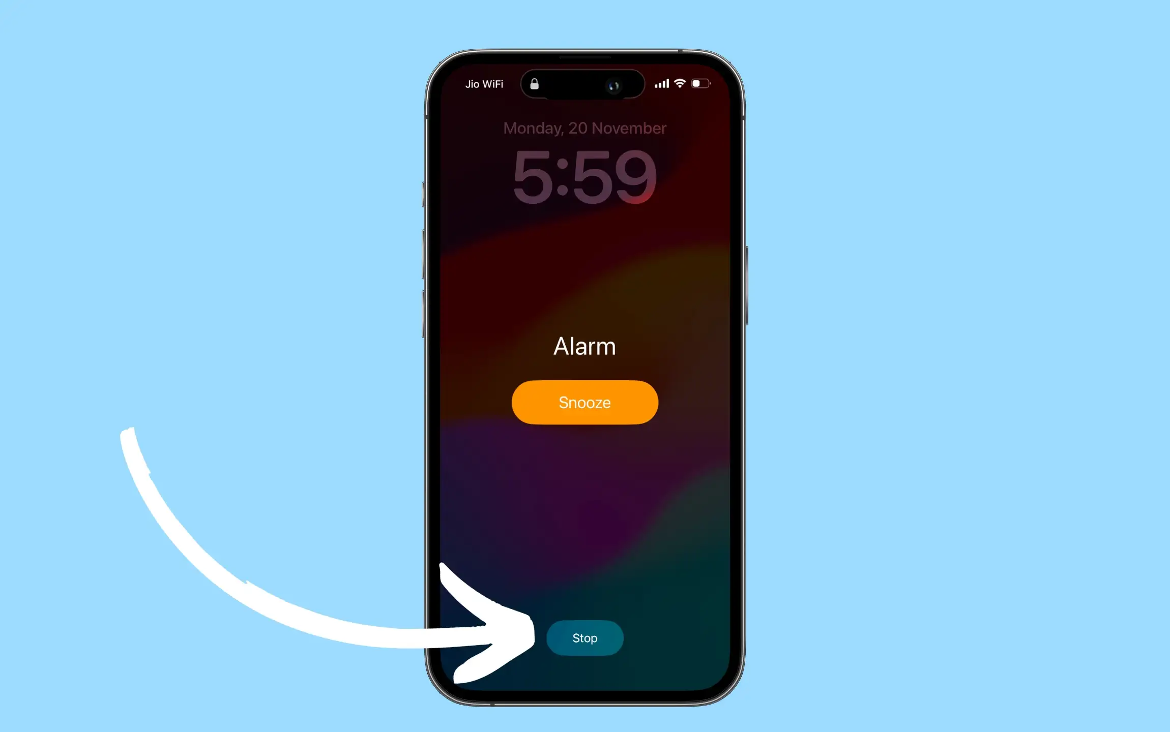 Stop Alarm on iPhone when not going off