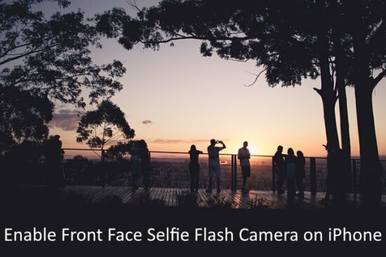 1 take Selfie with Selfie flash on iPhone 8, 8 Plus and iPhone X