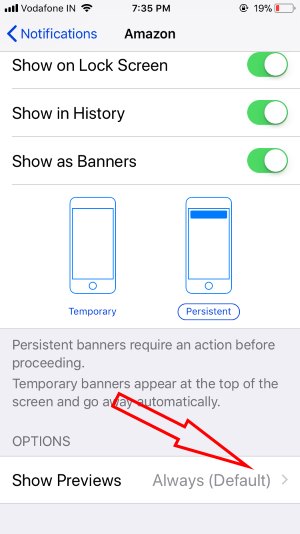 8 Show Notification Preview on iPhone