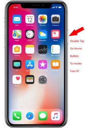 iphone app store download face id
