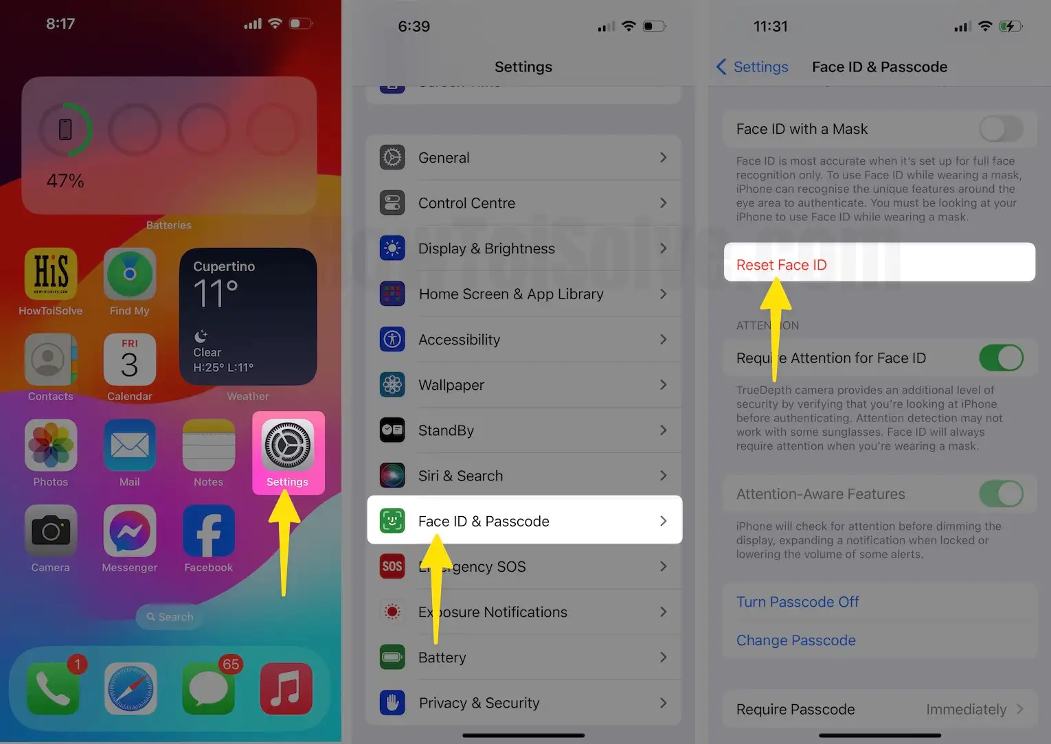 Face ID and Passcode Not In Settings - GadgetMates