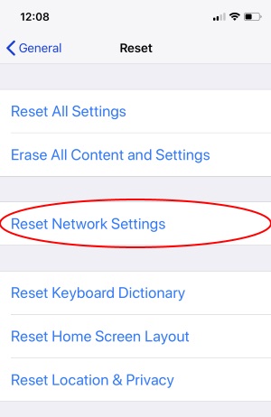 5 Reset Network Settings on iPhone