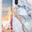 Imikoko iPhone X Marble Case Flexible Case Print Case