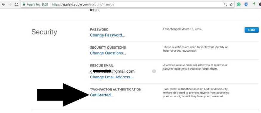 1 Turn on Two Factor Authontication for Apple ID