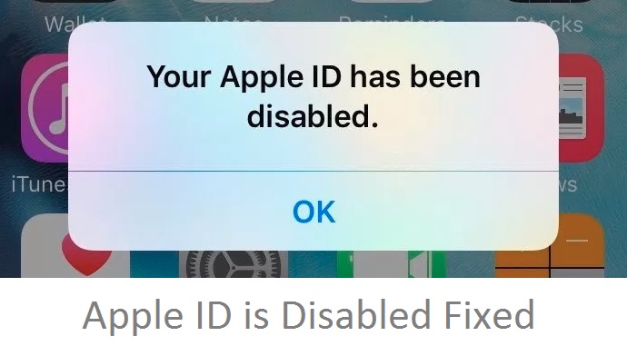2 Apple ID has been Disabled on iPhone