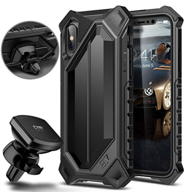 ELV iPhone 10 Case High Impact Resistant Rugged Armor Hybrid case for iPhone X