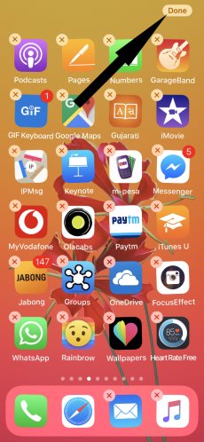 1 Apps wont jiggle to delete on iPhone X