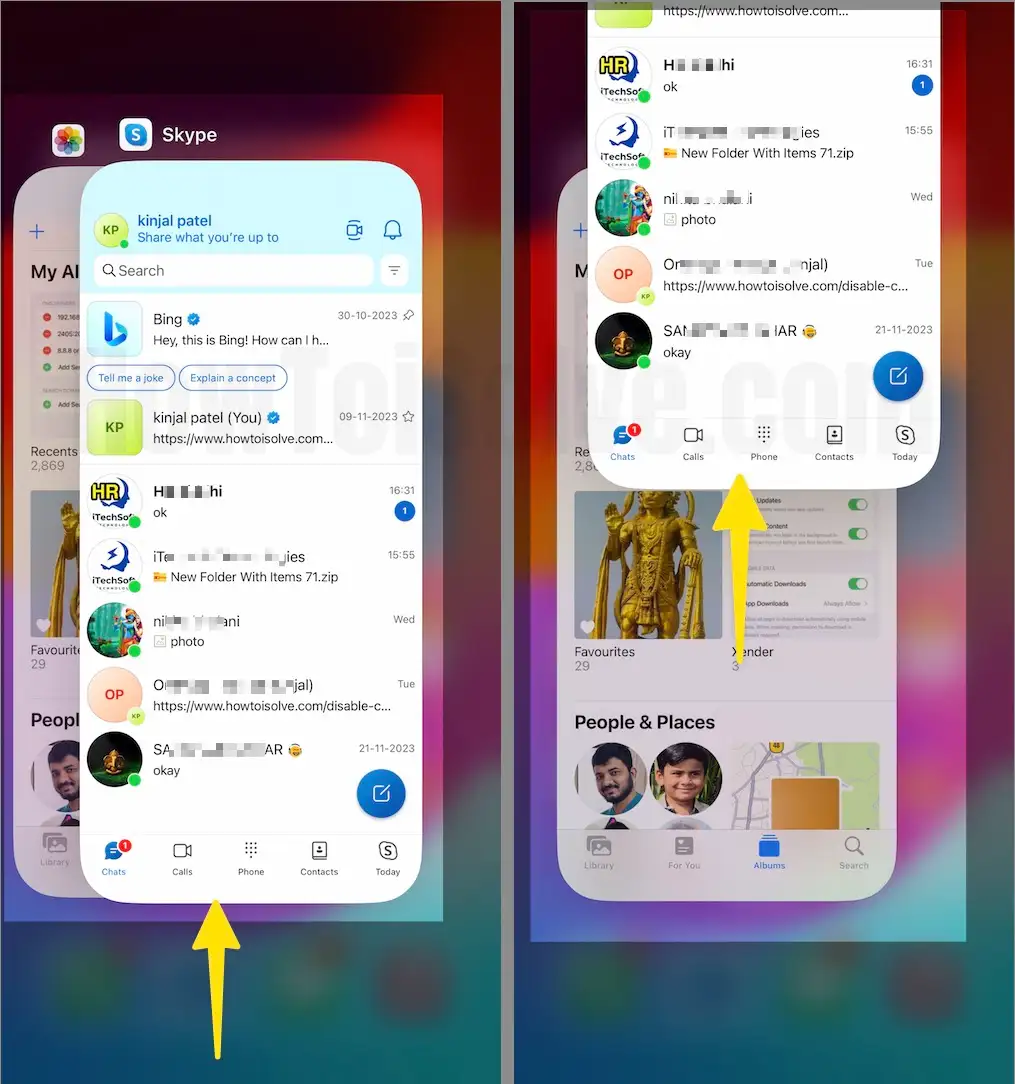 Double Press the Home Button Navigate the App Switcher Screen on iPhone