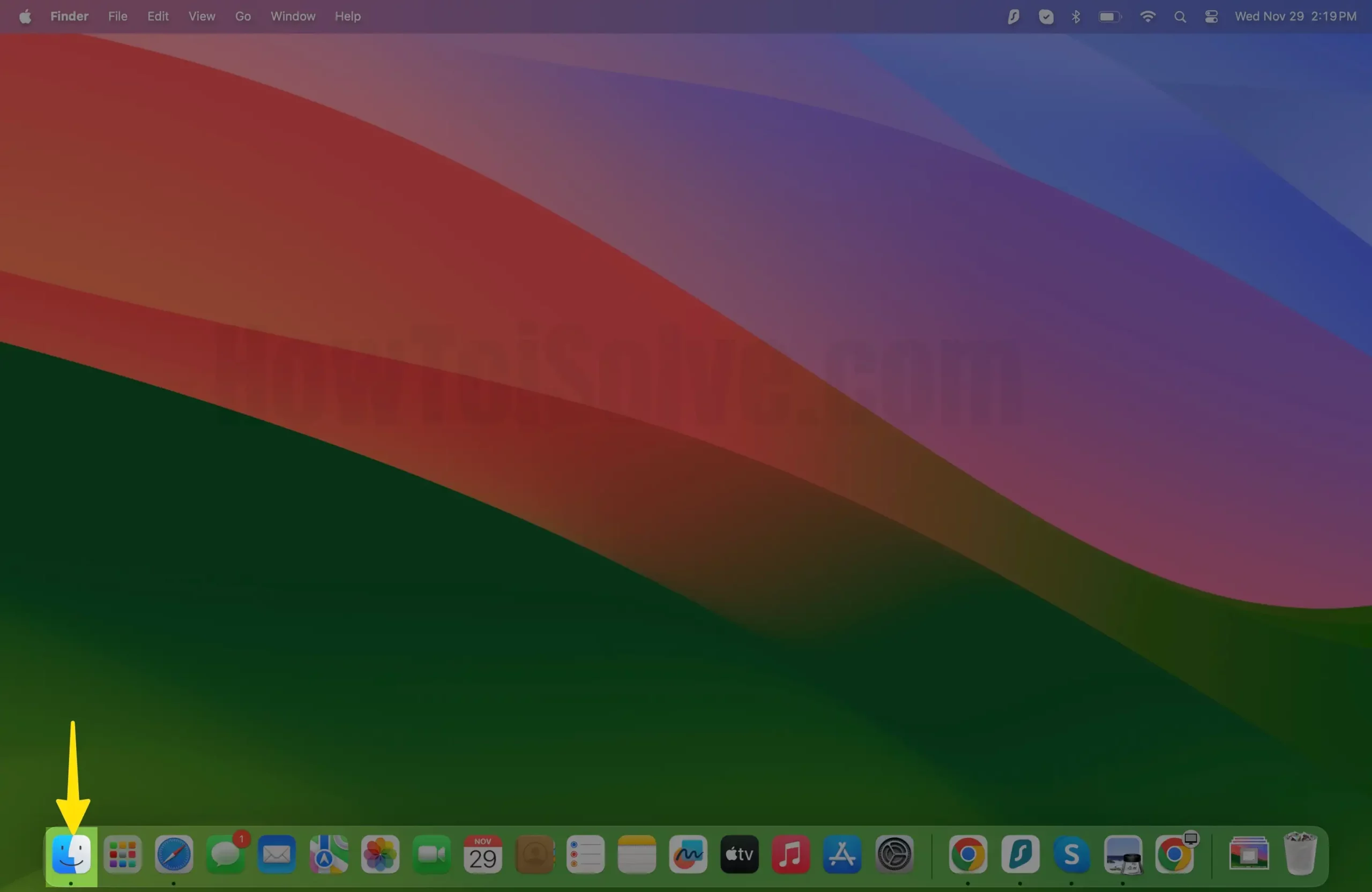 Open Finder on Mac