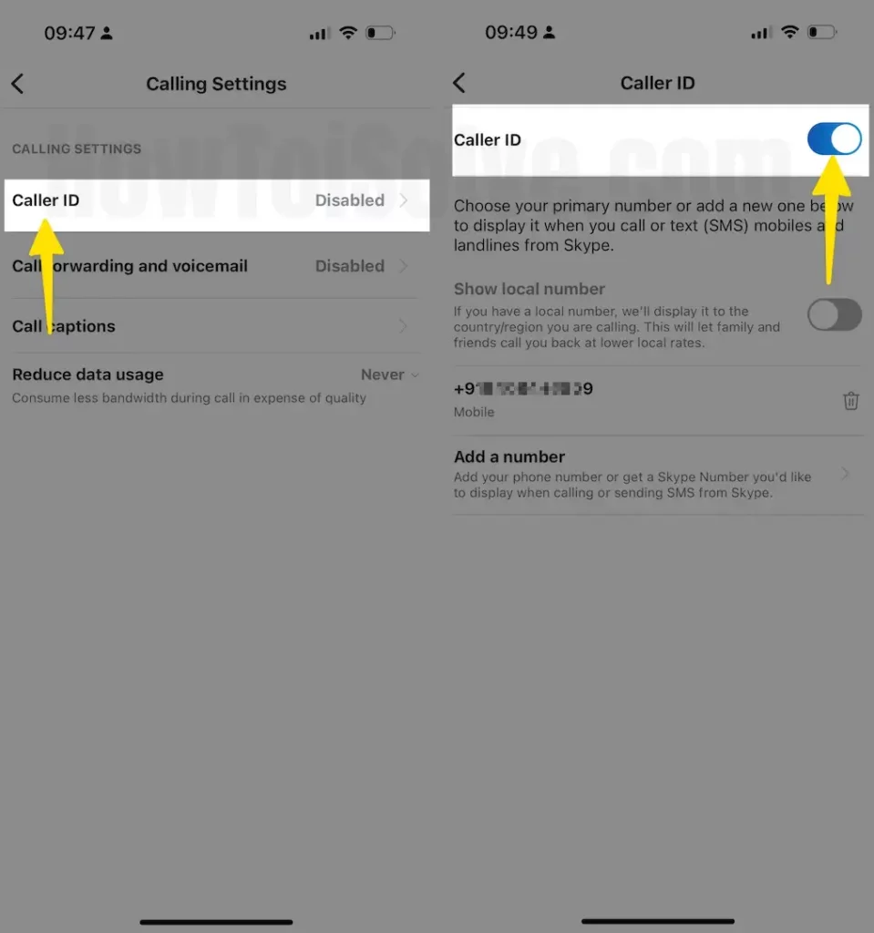 Tap Caller ID Enable Caller ID on iPhone