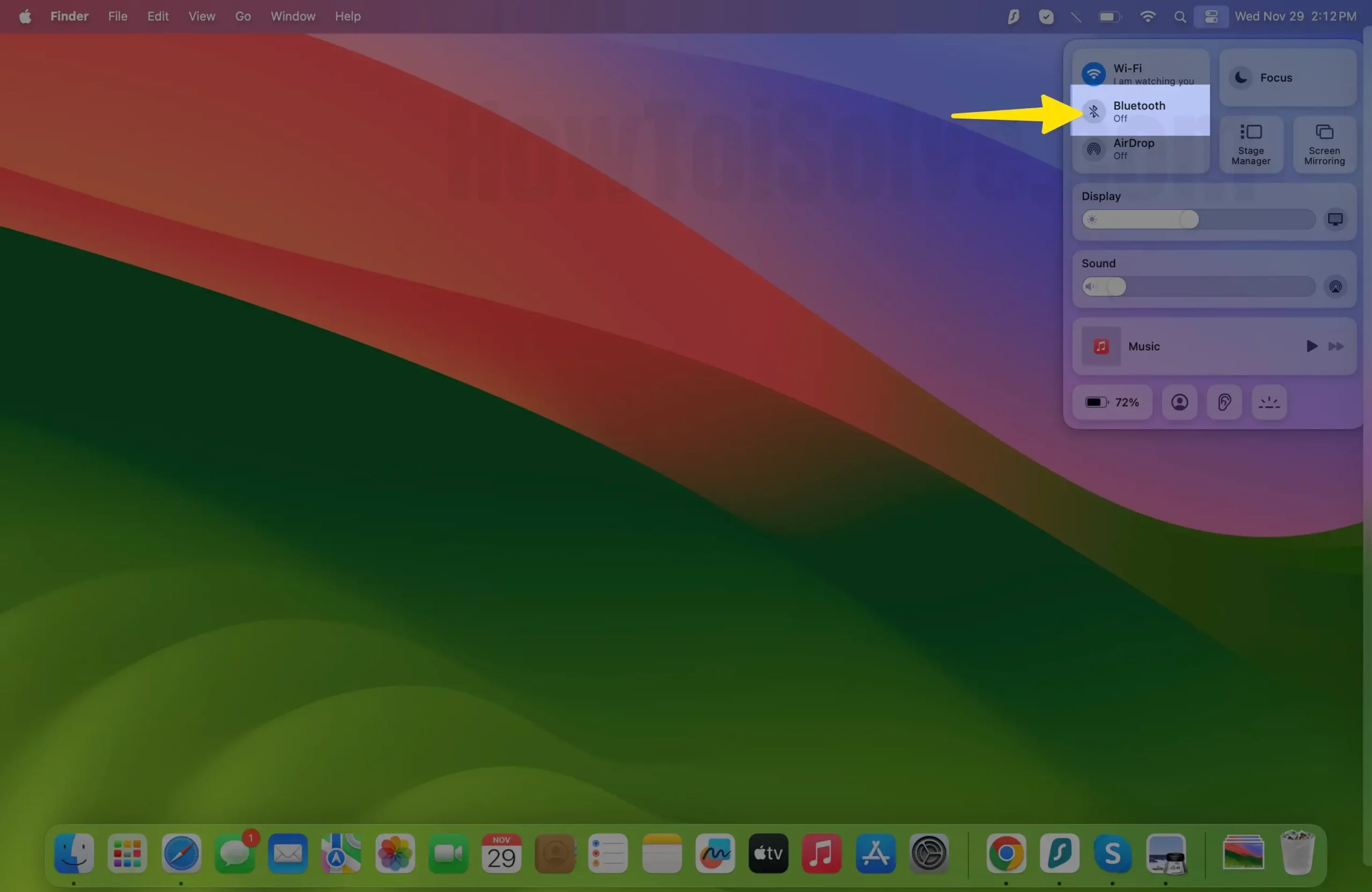Turned off Bluetooth on Mac