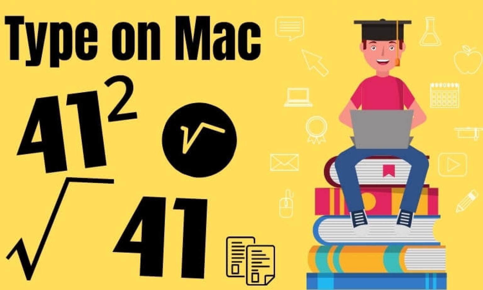 How to Type Squared Symbol on a Mac? (², √)Pages, Word, Mail…
