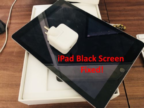 iPad не включается и черный экран