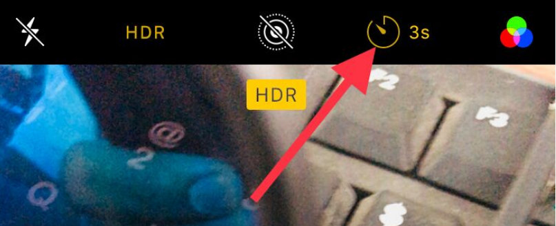 turn off burst mode on iPhone X iPhone 8 Plus using Timer