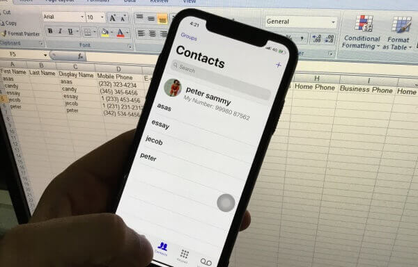 1 Export iPhone Contact in Excel file (1)