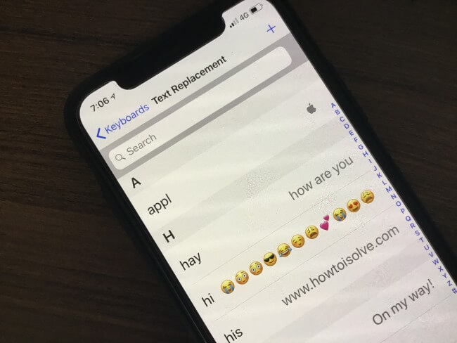 1 Text Replacment or Emoji Copy and Paste on iPhone (1)