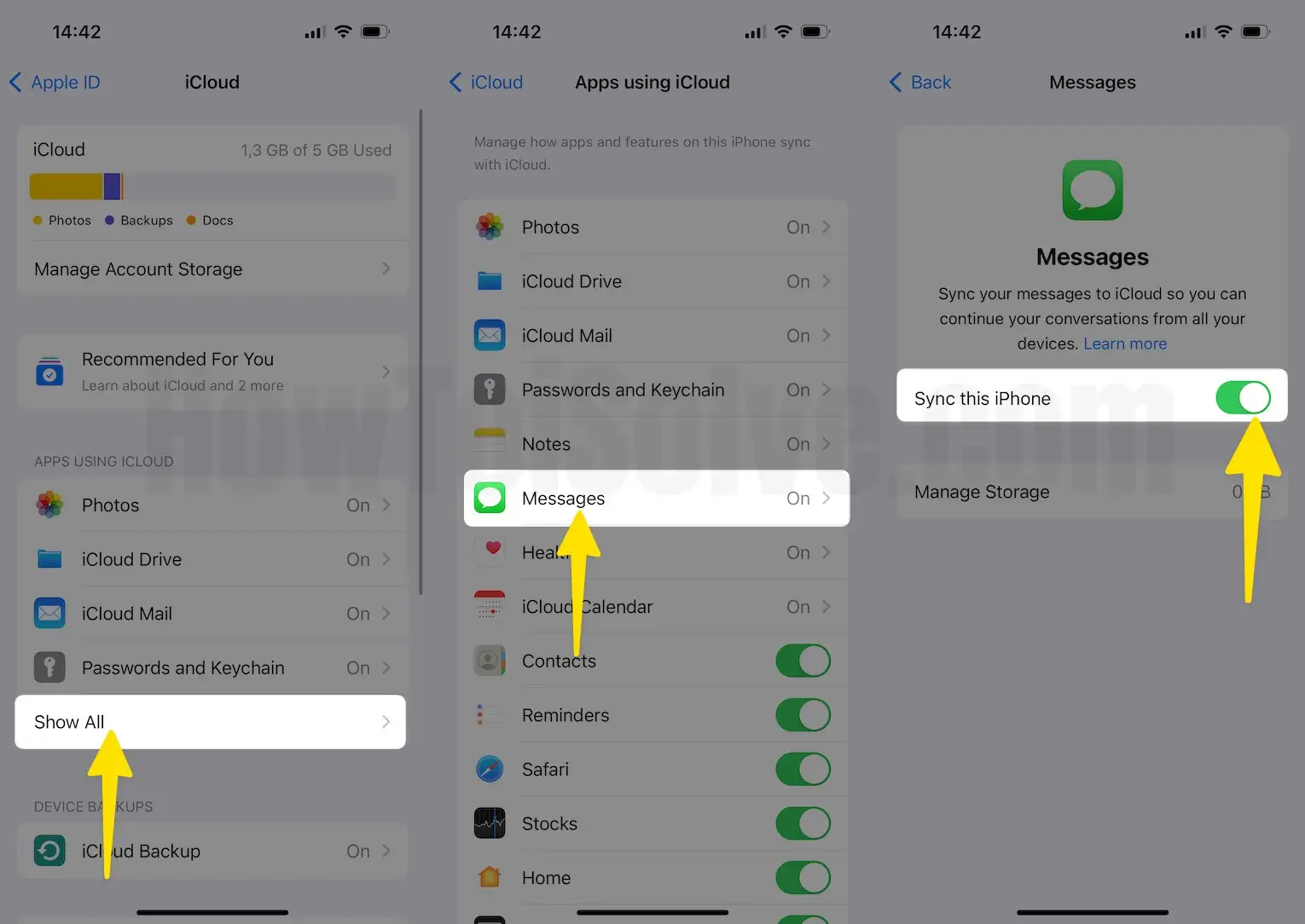 How to Disable or Enable Messages in iCloud on iPhone and iPad