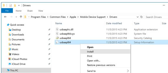 4 Download and Update iPhone USB driver on windows 10