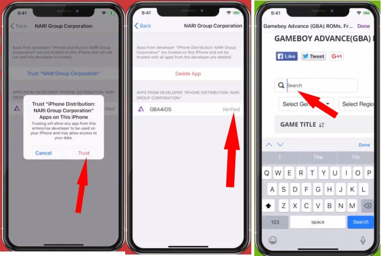 4 Доверьтесь и загрузите GBA4iOS на iPhone (2)