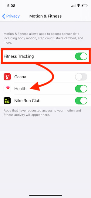 nike run club apple watch motion and fitness access required