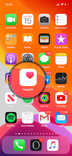 Health App on iPhone