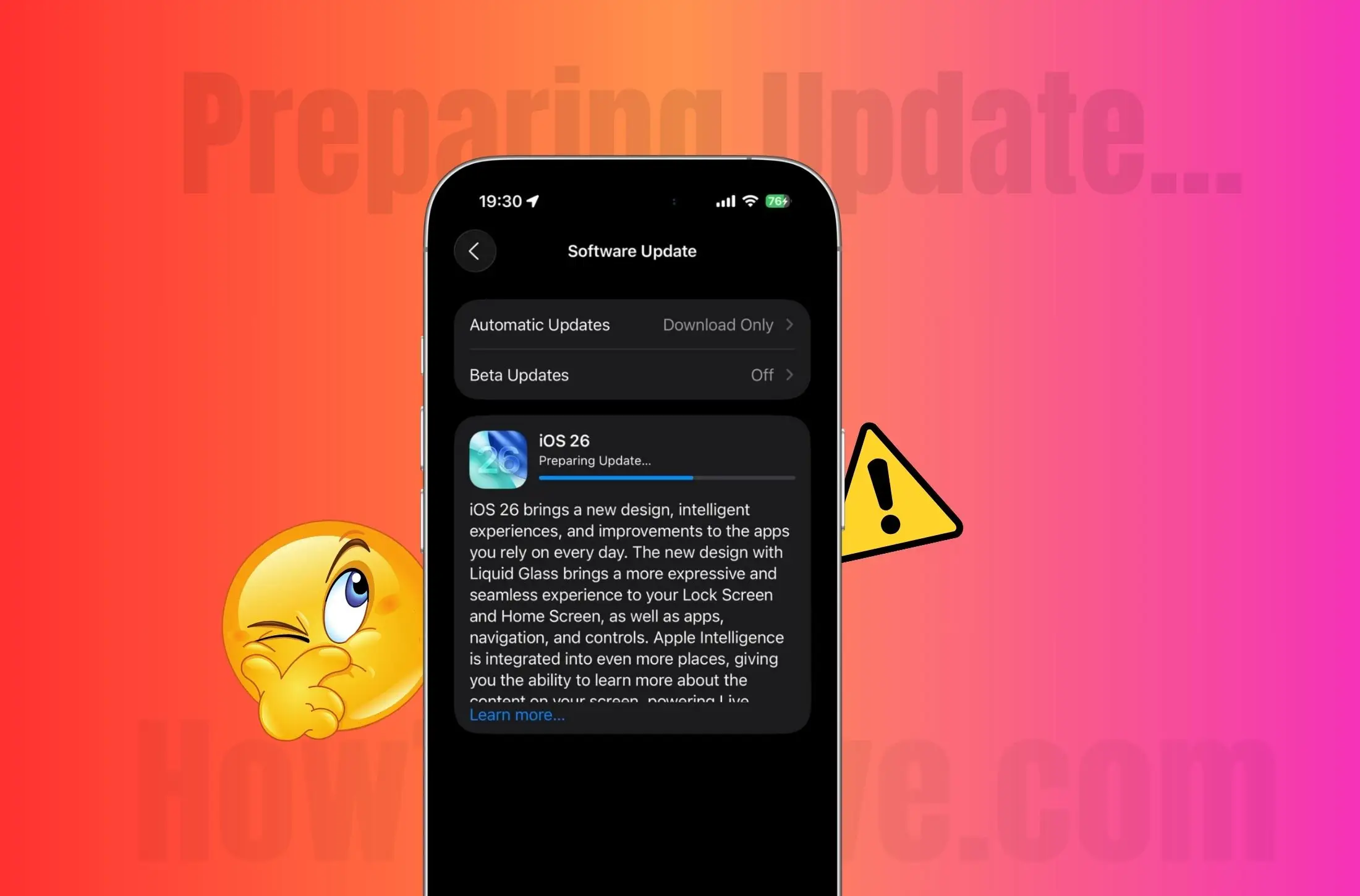 how to fix iPhone stuck on preparing update iOS 26