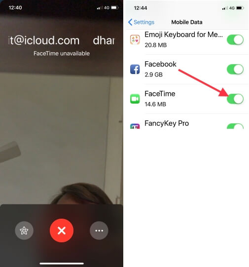 1 FaceTime unavailable in iOS 12 after Update on iPhone