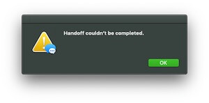 1 Handoff not working for message app on Mac