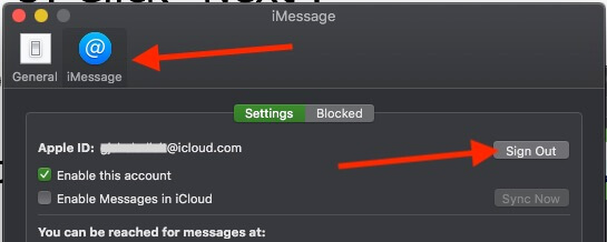 1 Выйдите из iMessage на Mac с MacOS Mojave