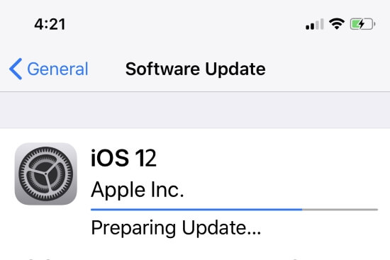 1 Остановите обновление программного обеспечения iOS 12 на iPhone