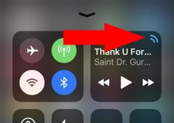 2 AirPlay 2 Settings in control center on iPhone and iPad