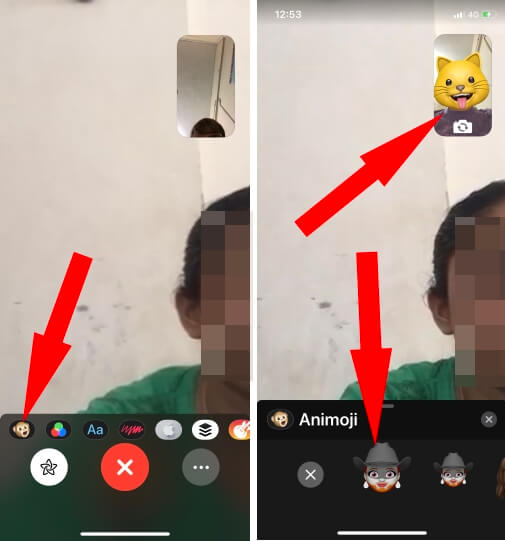 2 Use Animoji on FaceTime Video Call in iOS 12 on iPhone and iPad