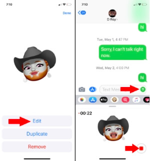 3 Edit or send Memoji on iOS 12