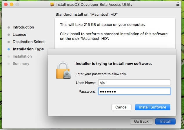 3 MacOS Developer Beta utility for MacOS Mojave
