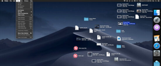 3 Steps for use Desktop stacks on MacOS mojave