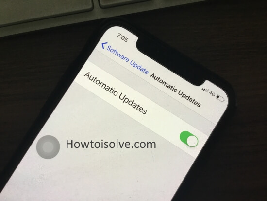 3 Turn on Automatic Software Update in iOS 12 on iPhone X