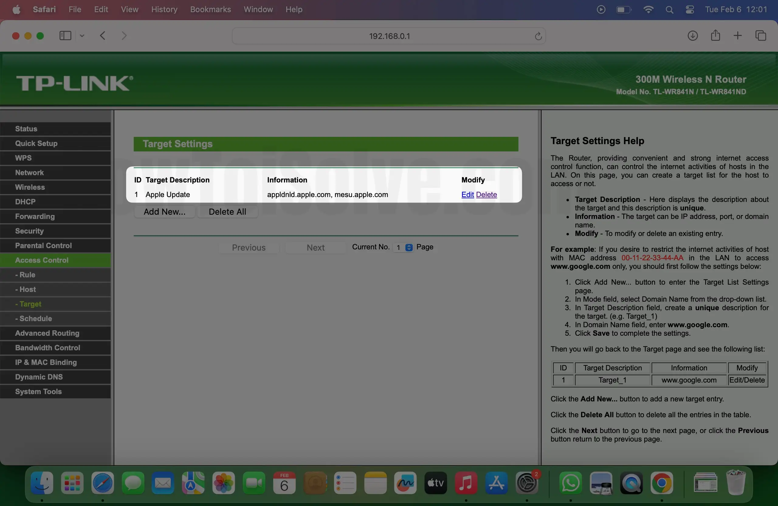 Add in apple update on mac