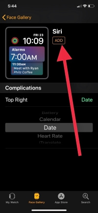 5 Add New Face on Apple Watch From iPhone
