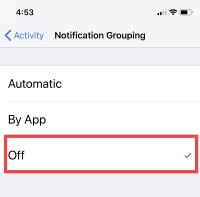 7 Turn off Group notification on iPhone in iOS 12
