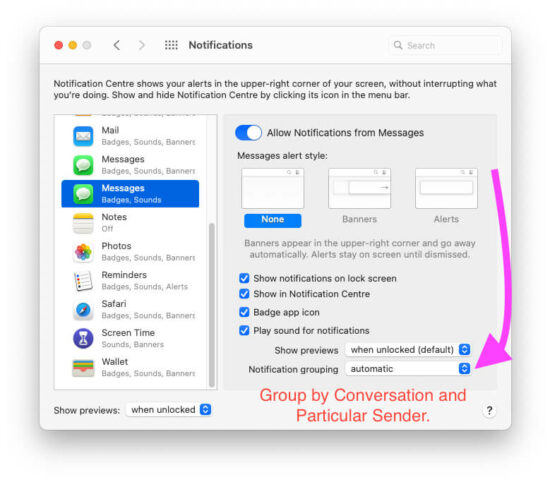 How to Manage Grouped Notifications on iPhone 15, MacBook