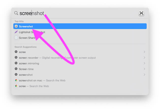 Screenshot App on Macbook and Mac